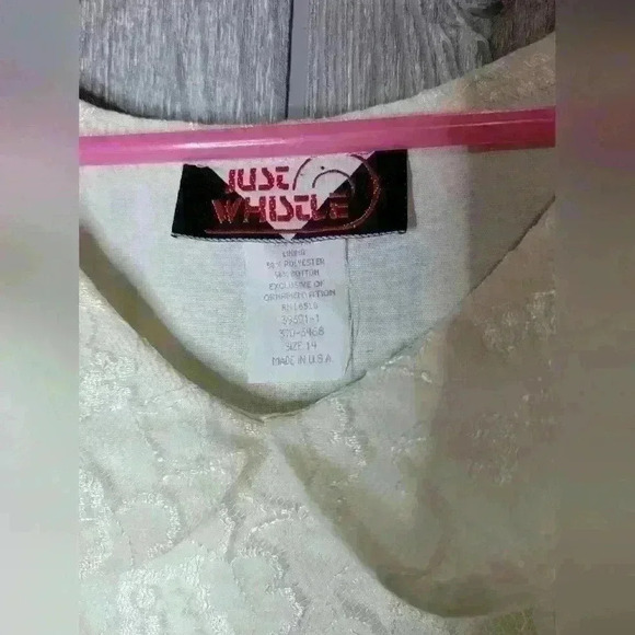 Girls Just Whistle Cream Colored dress with Lace overlay. - Picture 3 of 5